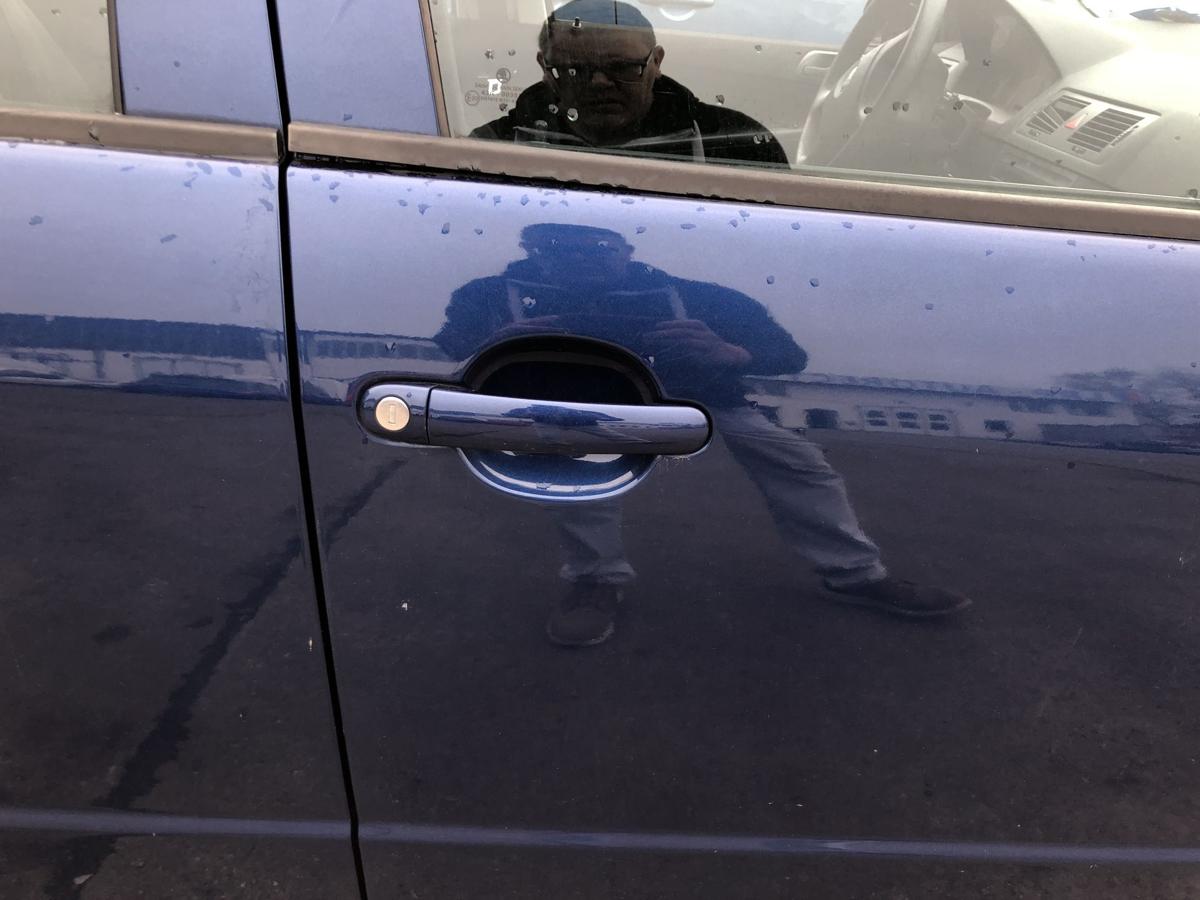 Skoda Fabia 6Y Combi T&uuml;r vorn rechts Beifahrert&uuml;r Rohbau LF5Q Storm Blau