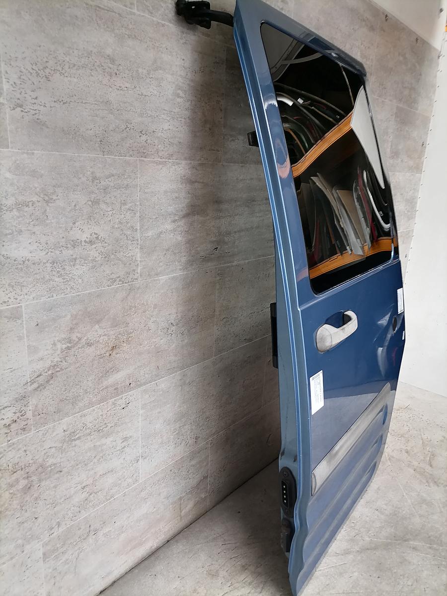 Ford Tourneo Connect 02-06 Schiebetür links Seitentür Blau mit Scheibe