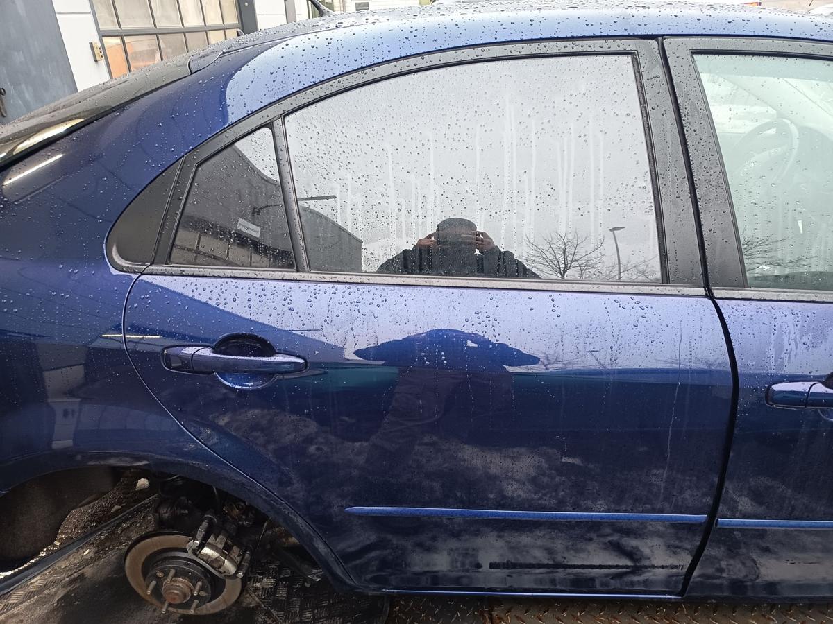 Mazda 6 GG1 orig T&uuml;r hinten rechts (Roh) Blau Met / vor Facelift 02-05; Bj 2002