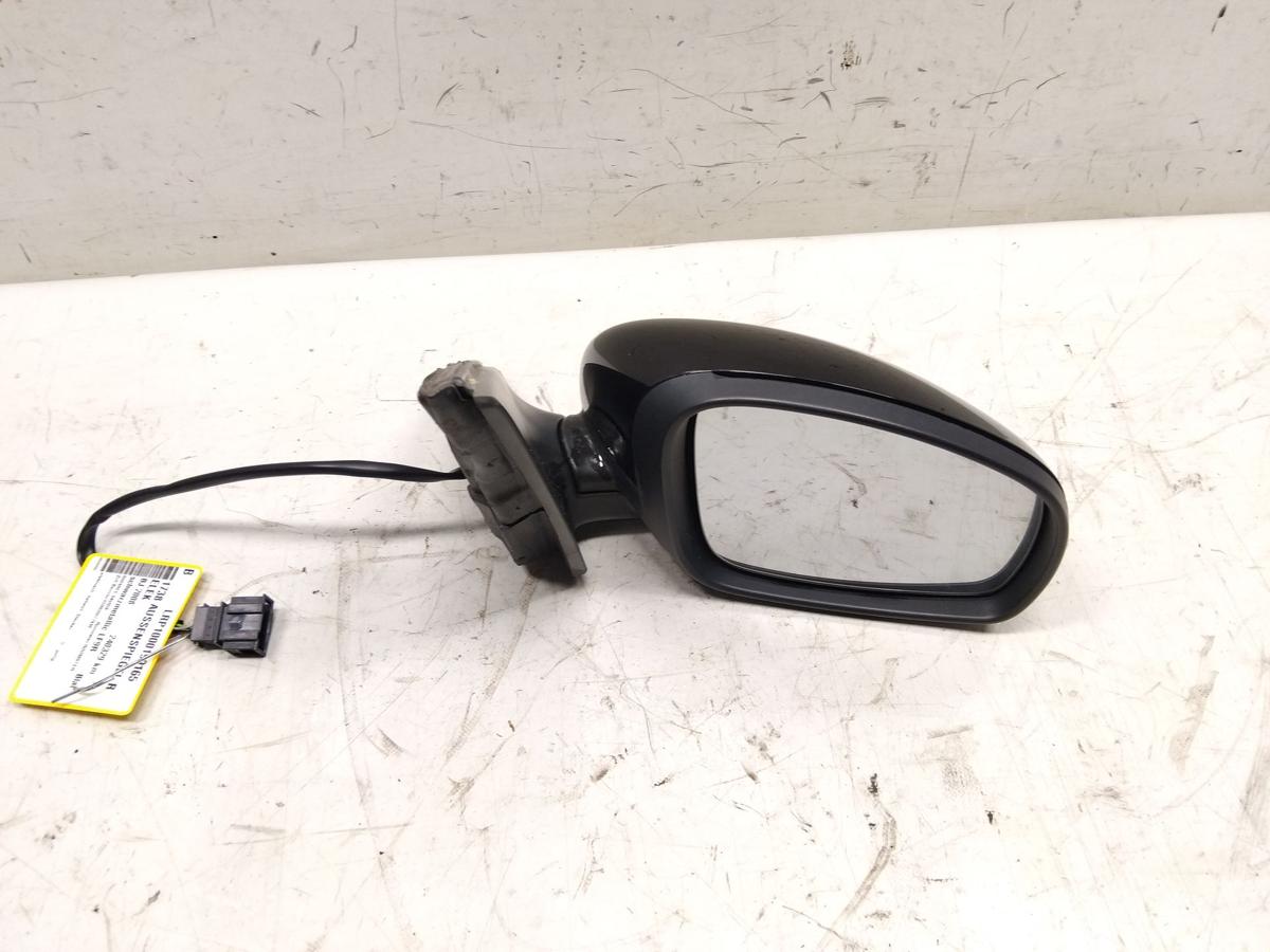 Skoda Roomster 5J original Au&szlig;enspiegel rechts elektrisch beheizt BJ2008 LF9R Blackmagic