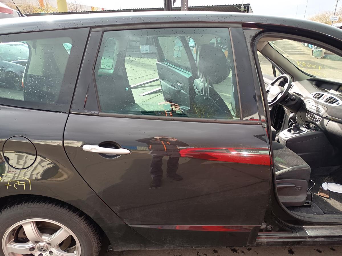 Renault Grand Scenic 3 original T&uuml;r hinten rechts Fond 676 Perlschwarz Bj 2009