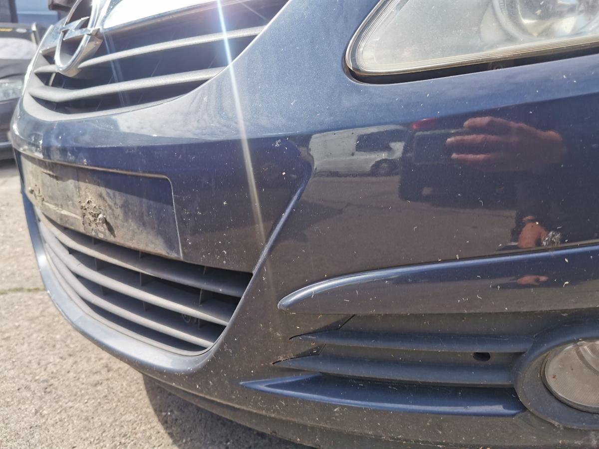 Opel Corsa D Stossfänger Stossstange Bumper vorn NSW Z168 Metroblau Perl