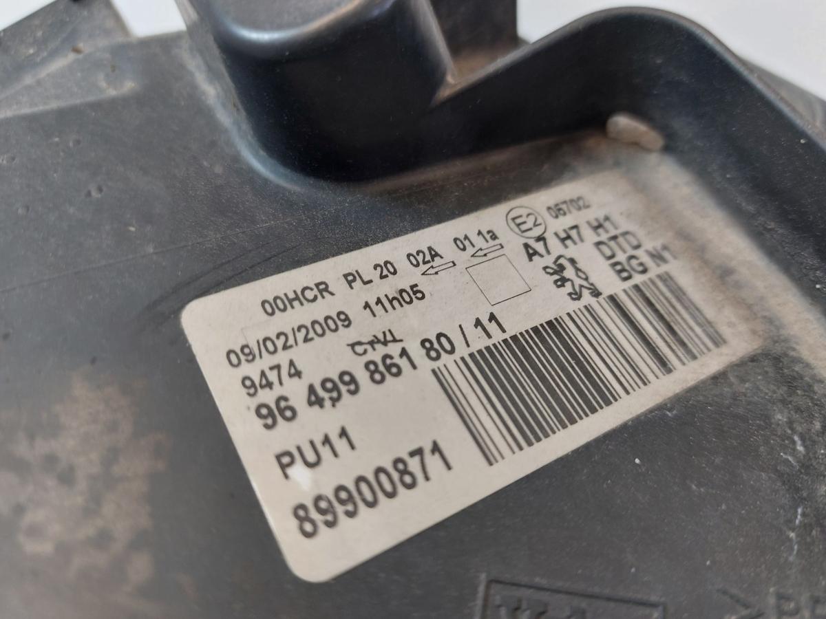 Peugeot 207SW WE Scheinwerfer Hauptscheinwerfer Frontscheinwerfer vorn rechts