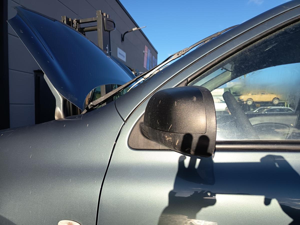 Nissan Micra K13 orig manuell verstellbarer Spiegel links unlackiert bis Bj 2013