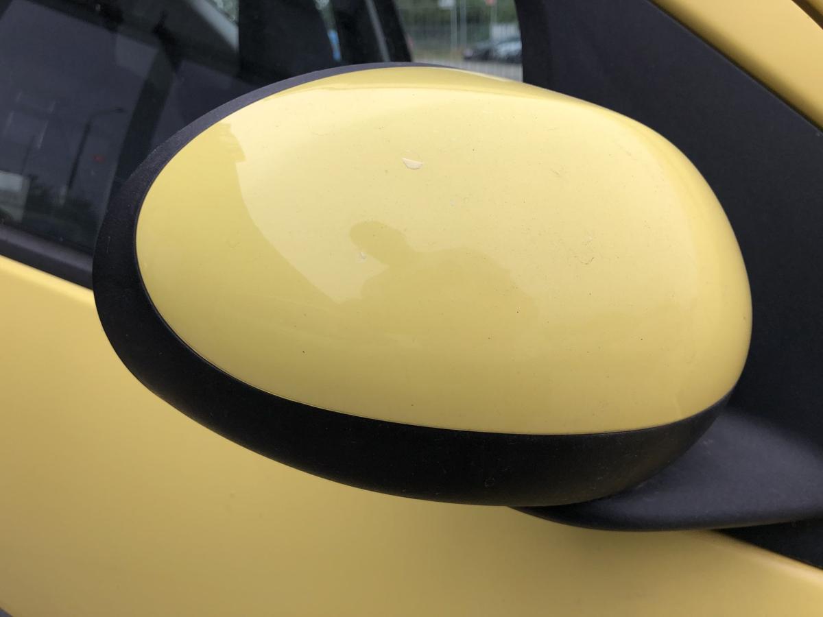 Peugeot 107 Typ P Au&szlig;enspiegel rechts R&uuml;ckspiegel manuell KBL Citrus Gelb
