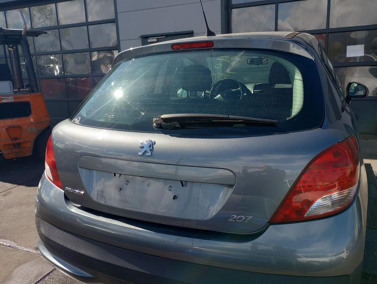 Peugeot 207 orig Heckklappe mit Scheibe KTH Thoriumgrau Bj 2010