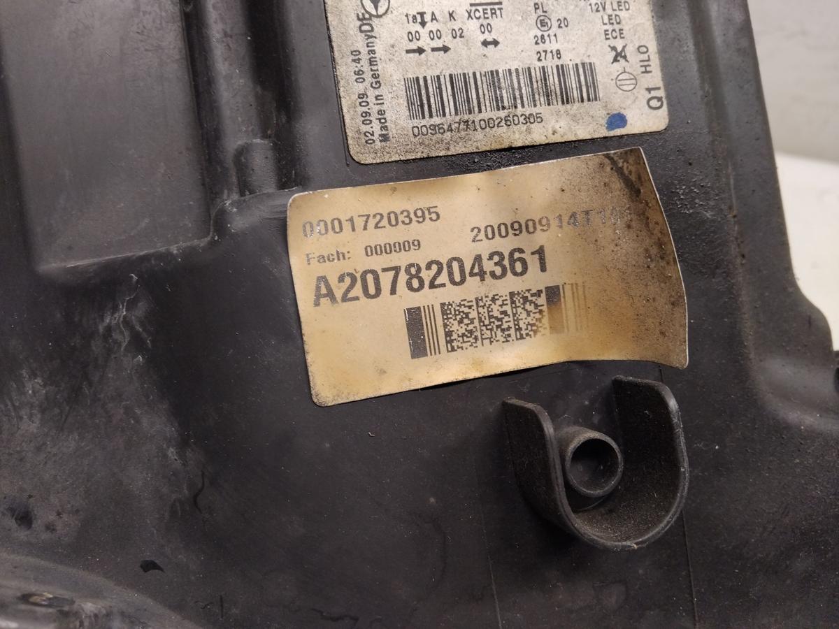 Mercedes E-Klasse Coupe C207 original Bi-Xenon Scheinwerfer links Bj.2009 Mercedes E-Klasse Coupe C207 original Bi-Xenon Scheinwerfer links Bj.2009