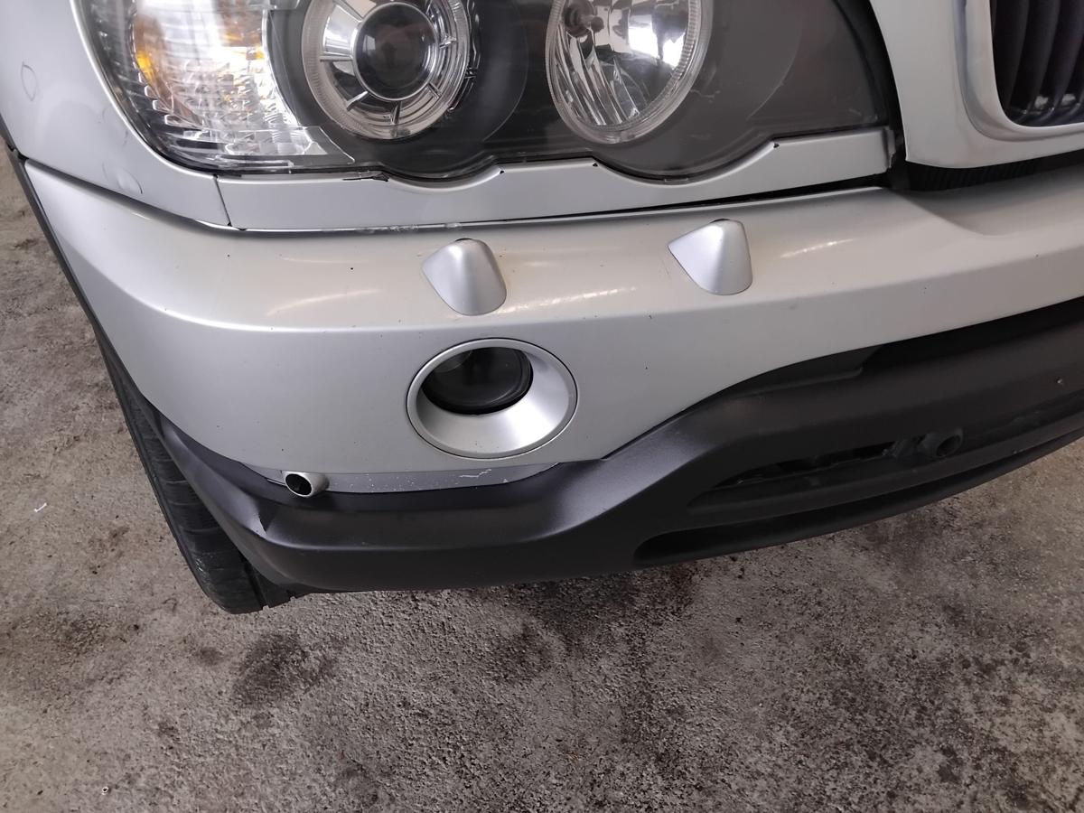 BMW X5 E53 original Sto&szlig;f&auml;nger Sto&szlig;stange vorn PDC Scheinwerferreinigung BJ2000