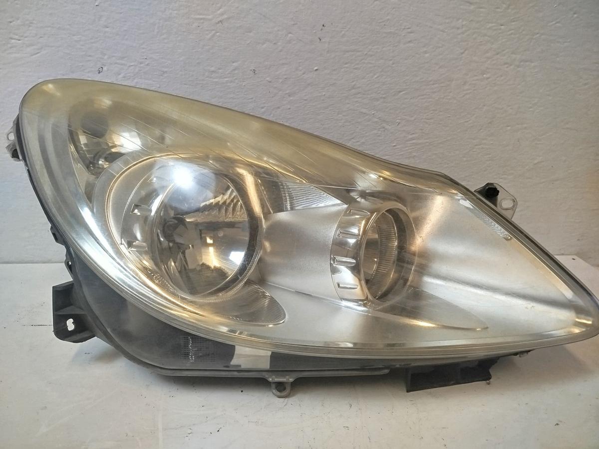 Opel Corsa D Scheinwerfer rechts Frontscheinwerfer Halogen Lampe OEM tr&uuml;b