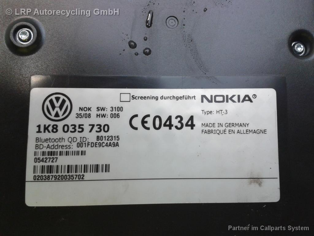 VW Passat 3C Interfacebox Telefon 1K8035730 BJ2009