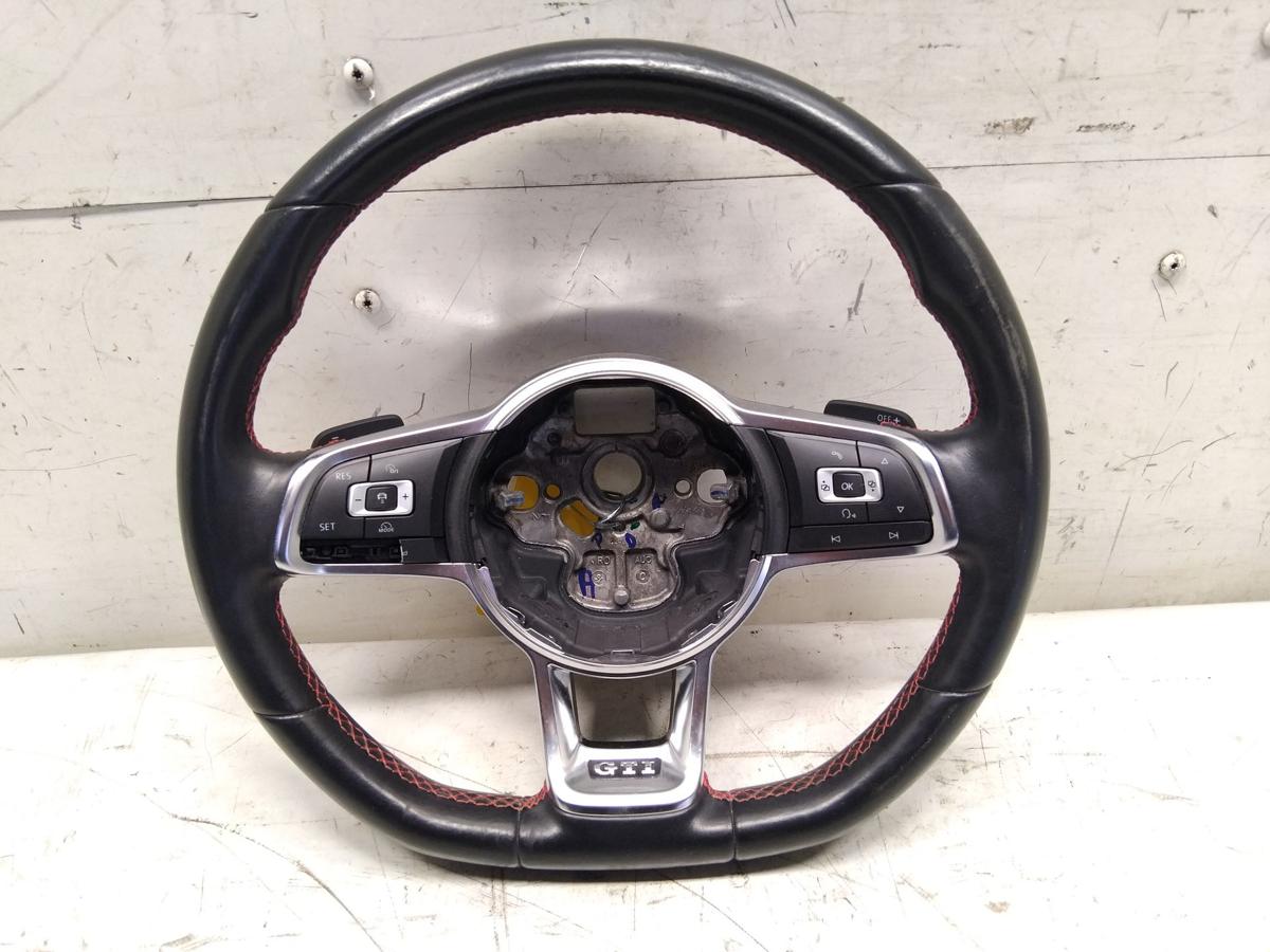 VW Golf 7 GTI original LederLenkrad mit DSG-Schalttasten Bj.2016 5G0419091R APX