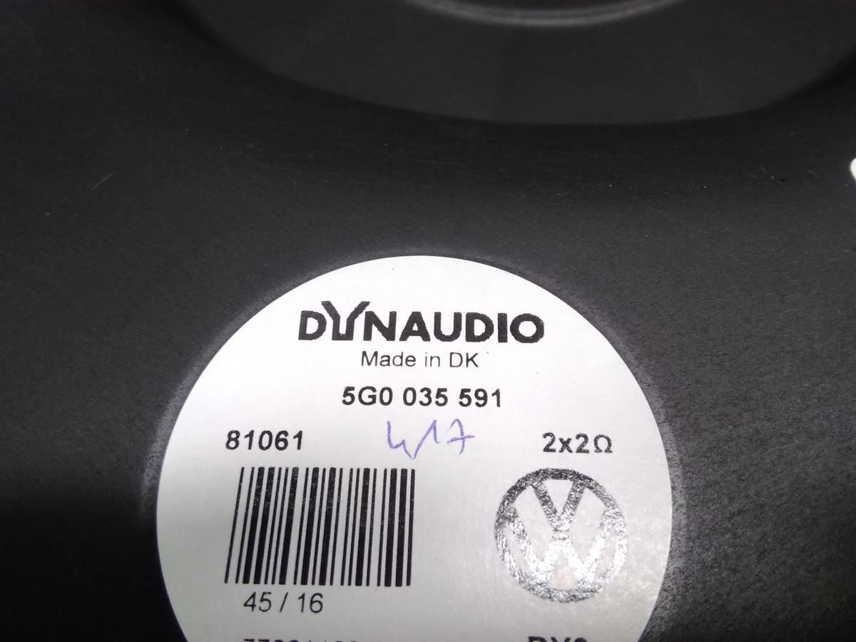 VW Golf Sportsvan original Subwoofer Dynaudio mit Geh&auml;use 5G0035591 Bj.2017