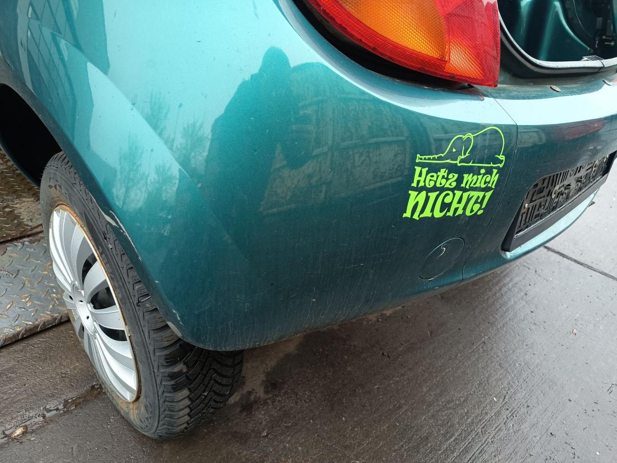 Ford KA RBT original Sto&szlig;stange Sto&szlig;stangenecke hinten links Karibik Gr&uuml;n Bj 99