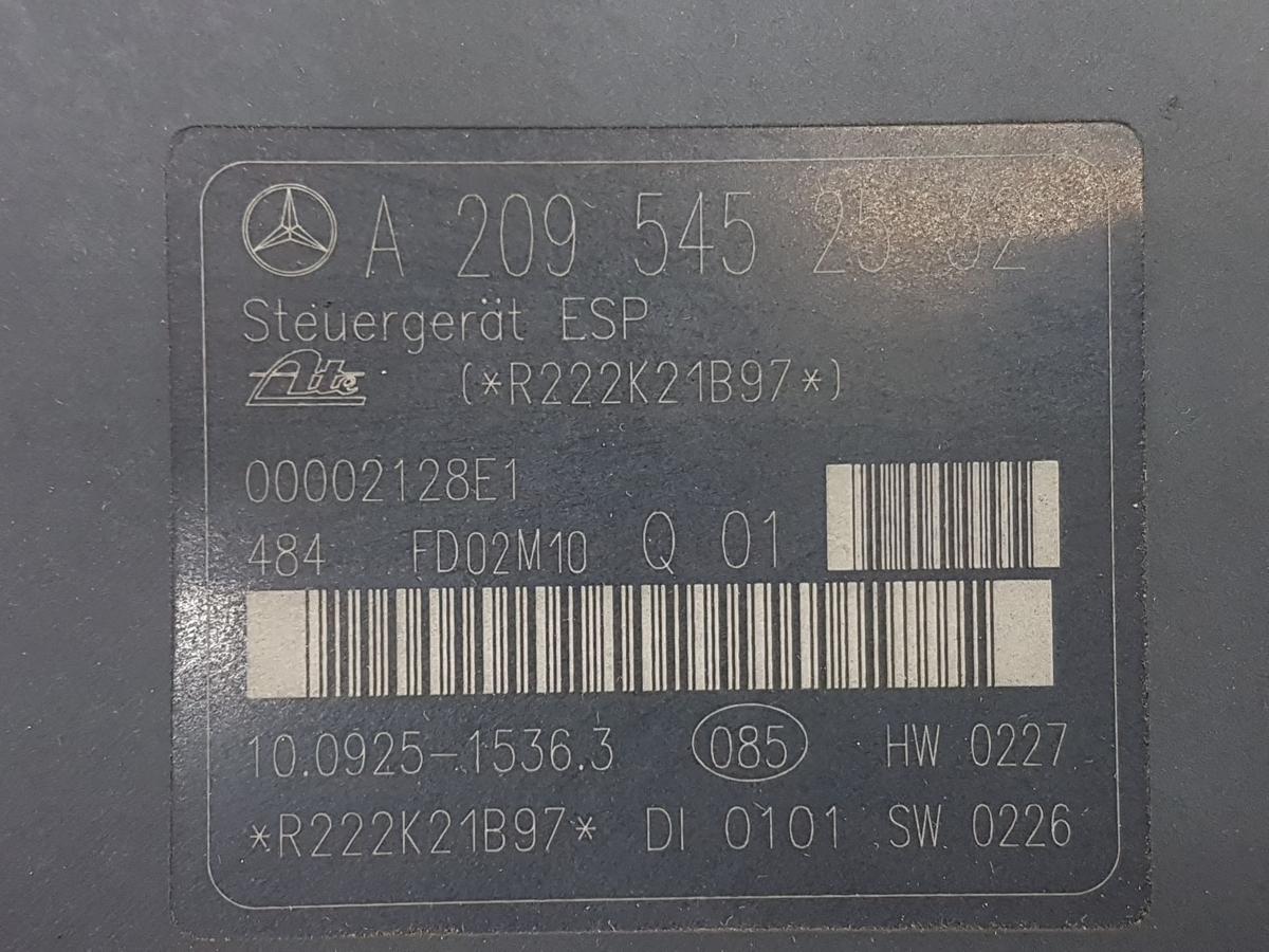 Mercedes C Klasse W203 ABS Hydroaggregat A2034310812 10020403954 Bj02 1,7 105kw