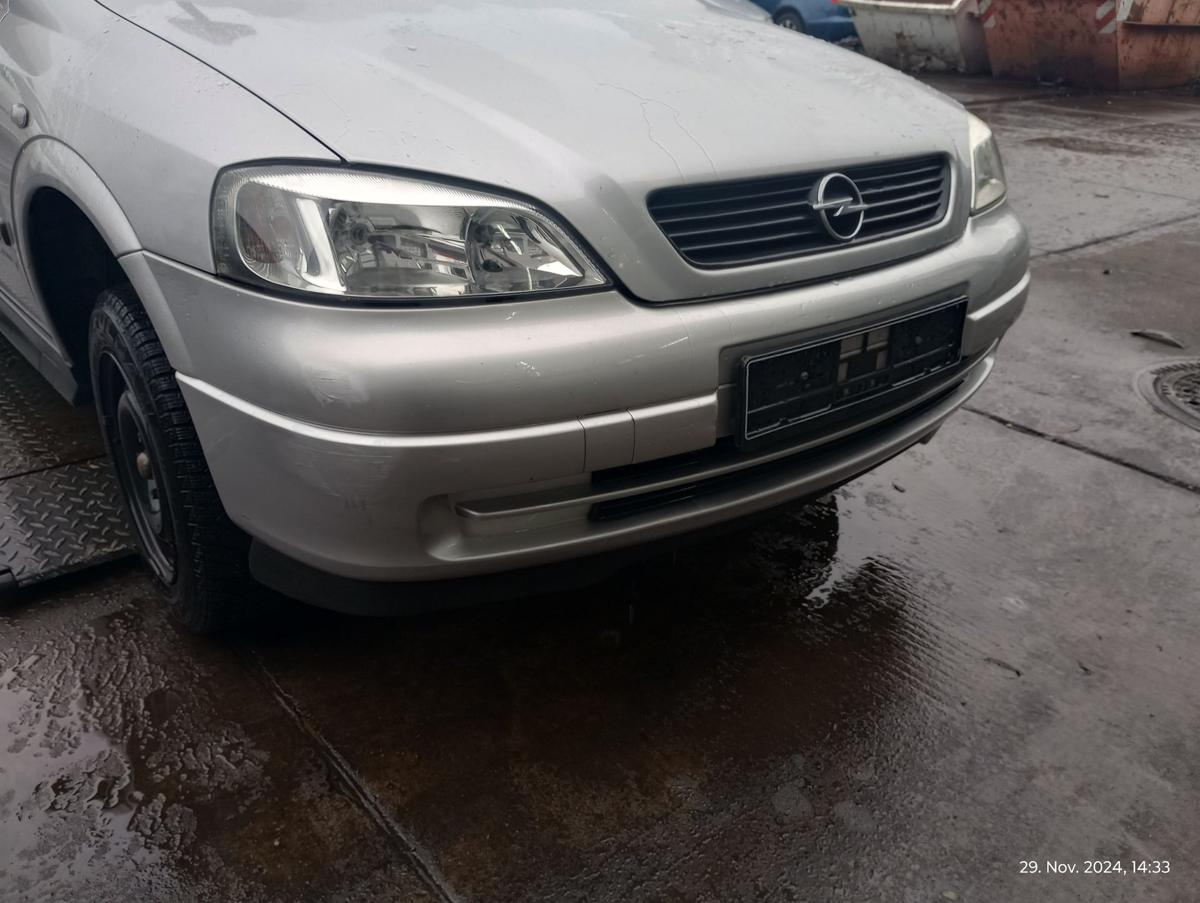 Opel Astra G orig Stoßstange vorn Stoßfänger Z147 Silber Bj 2001