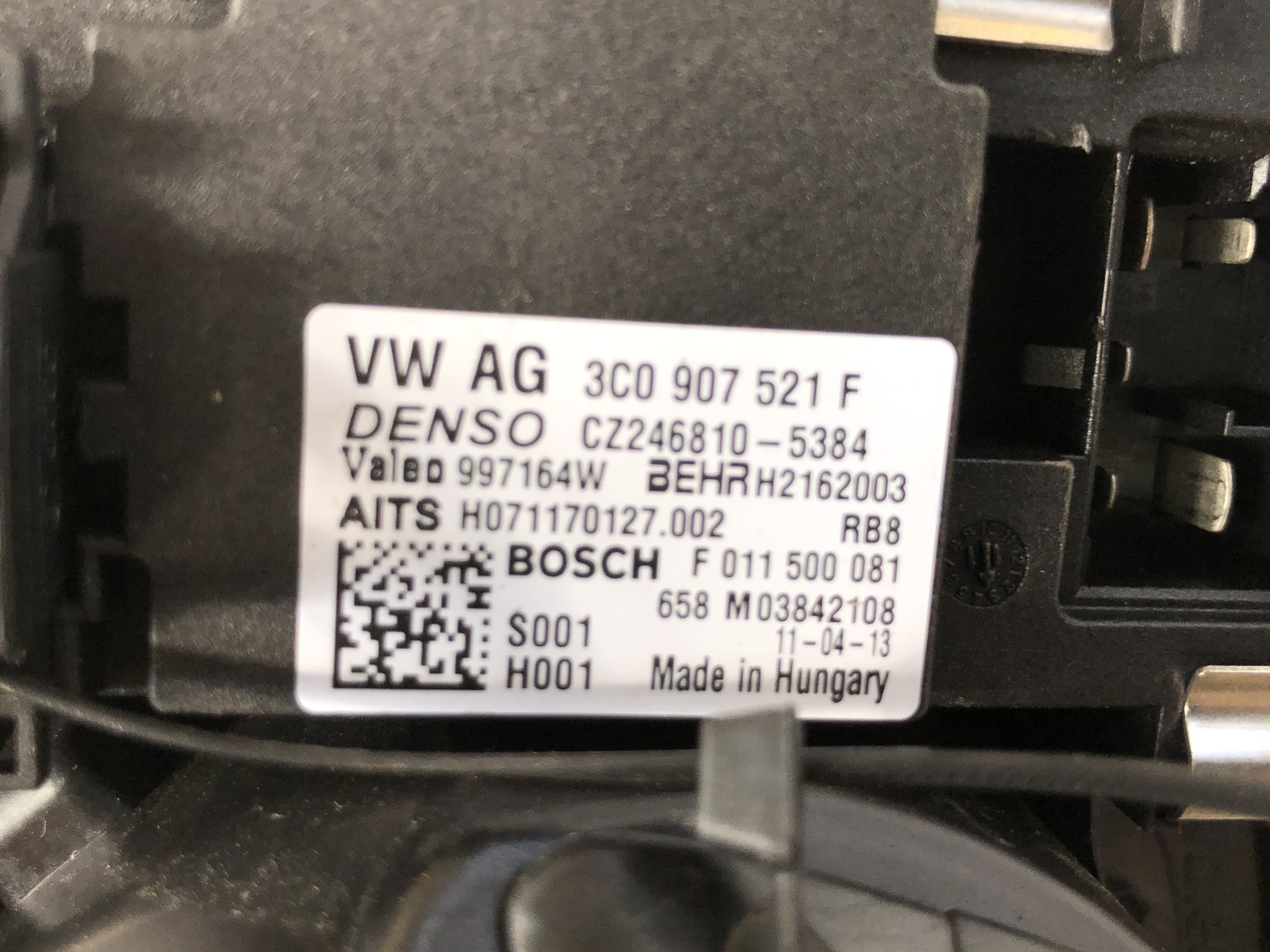 VW Caddy 2C 2K ab10 Gebläsemotor Innenraumgebläse 1K1820015J