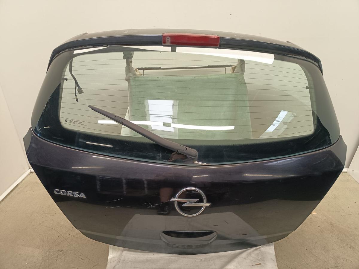 Opel Corsa D orig Heckklappe mit Scheibe Kofferraum 5trg Z20R Schwarz Bj 2009
