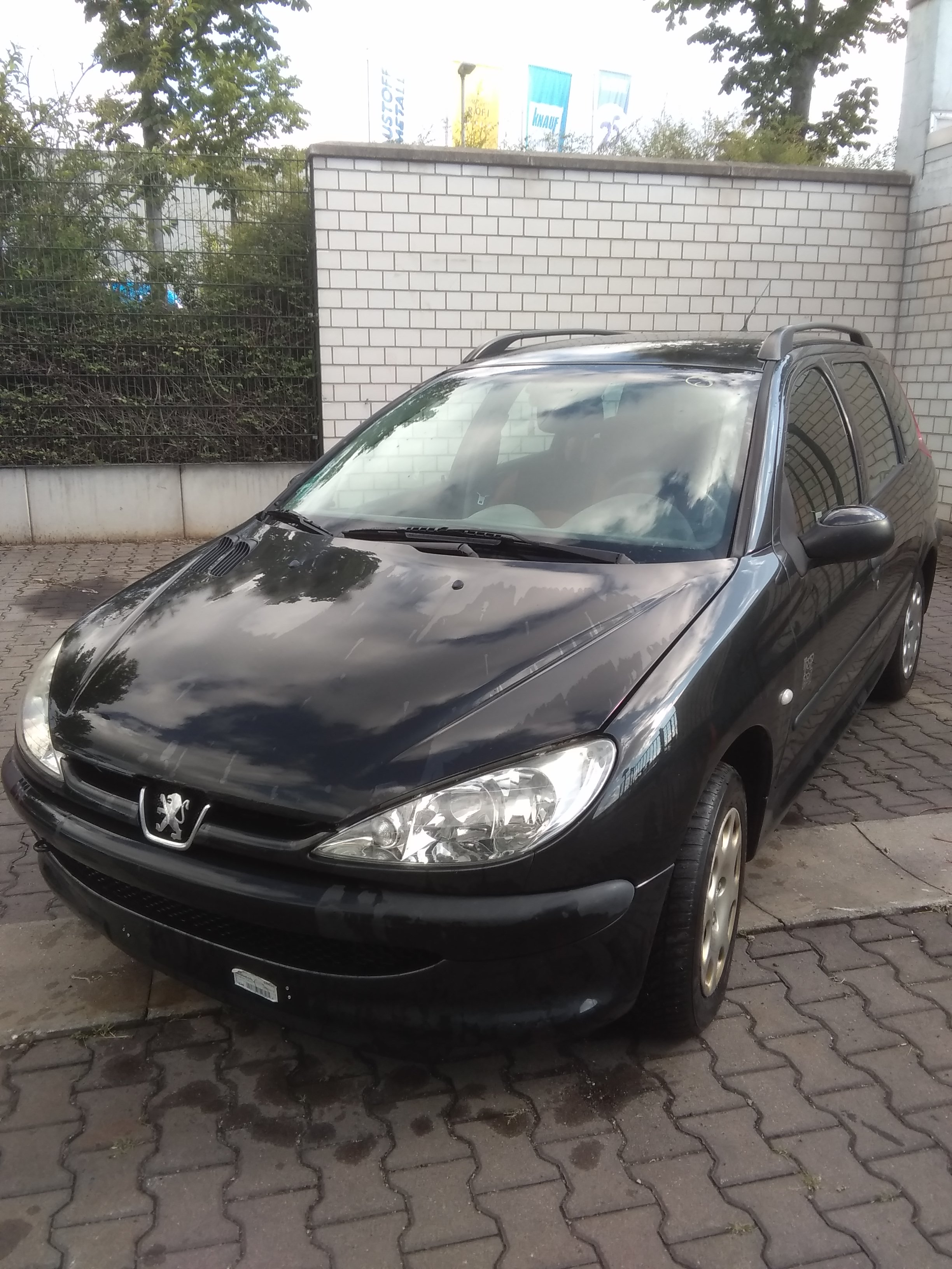 PEUGEOT 206 SW Bj. 2004 org. elektr. Außenspiegel links EXL NACHTSCHWARZ