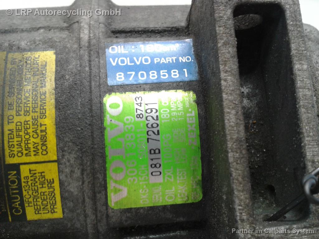 Volvo V40 original Klimakompressor 8708581 30613839 ZEXEL BJ2000
