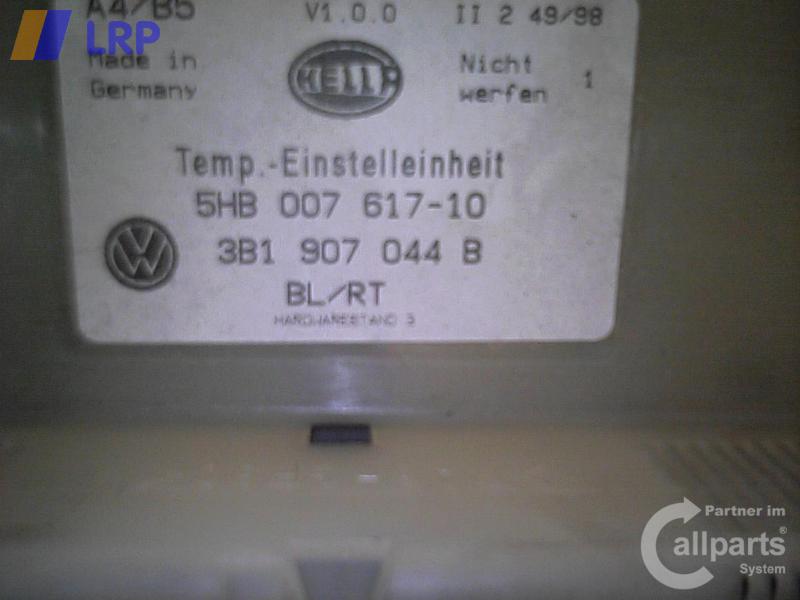 VW Golf 4 Heizungsregulierung 5HB00761710 HELLA BJ1998