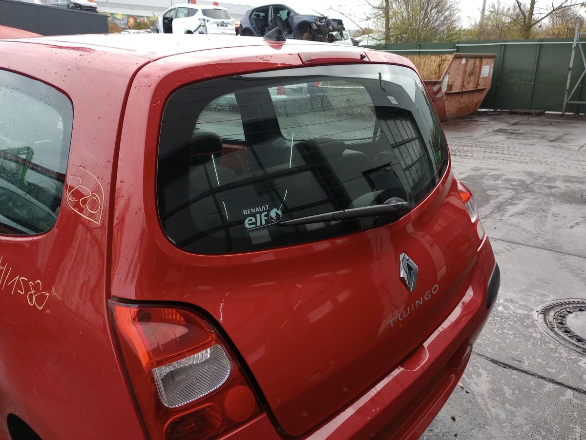 Renault Twingo II original Heckklappe mit Scheibe 727 Spanischrot Bj 2011