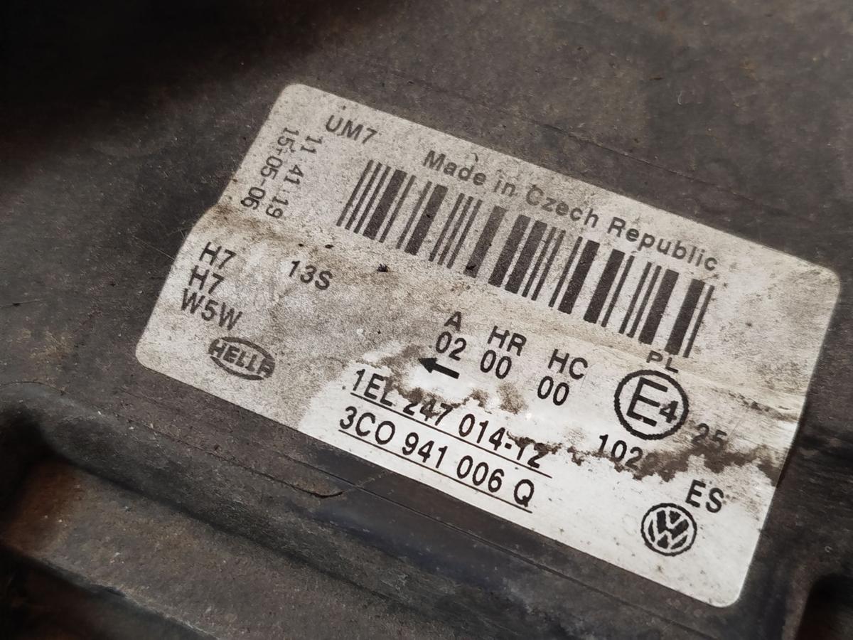 VW Passat 3C Variant Scheinwerfer vorn rechts Lampe Frontscheinwerfer Halogen