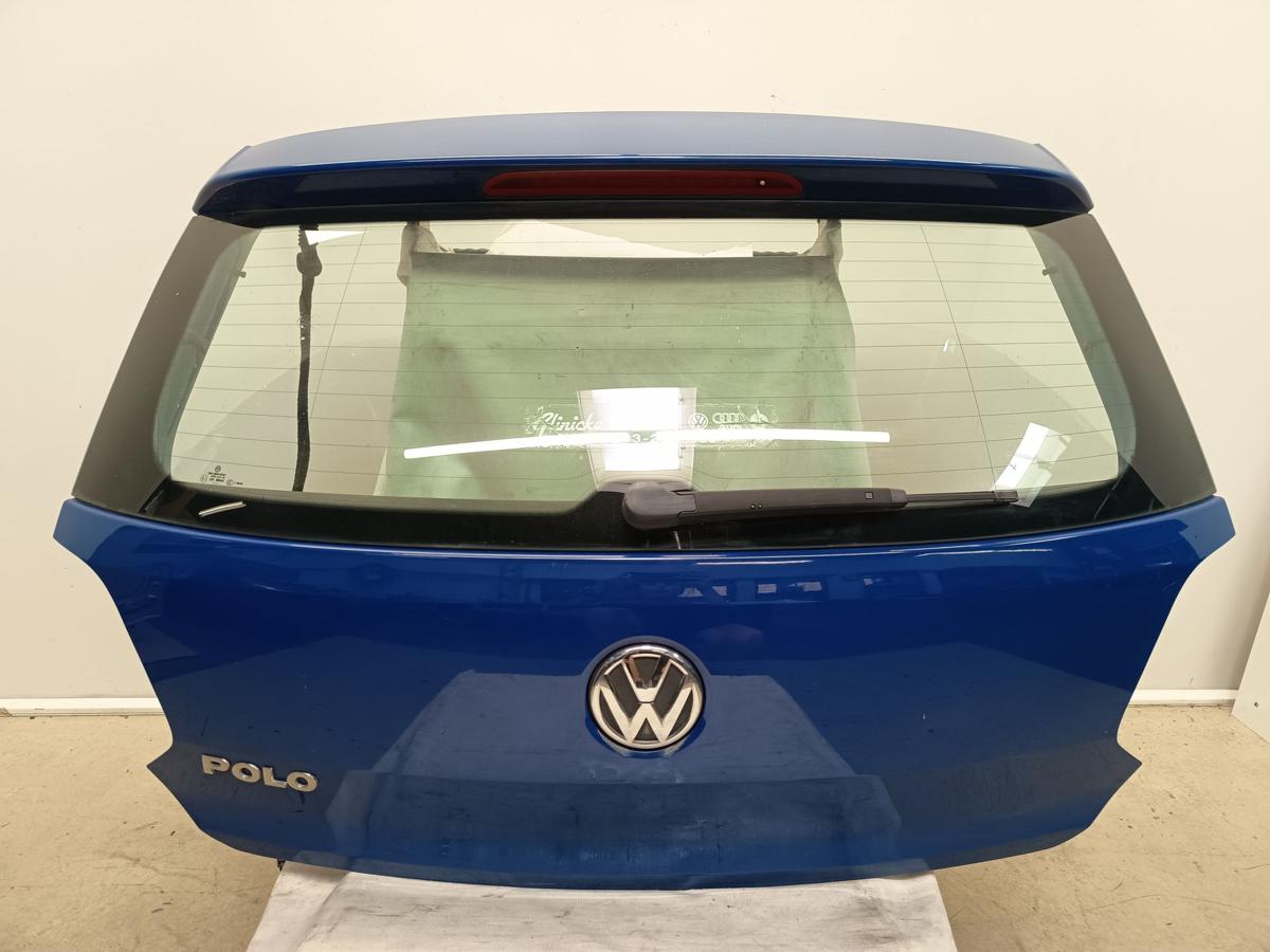 VW Polo V 6R original Heckklappe mit Scheibe D5E Meerblau Bj 2009