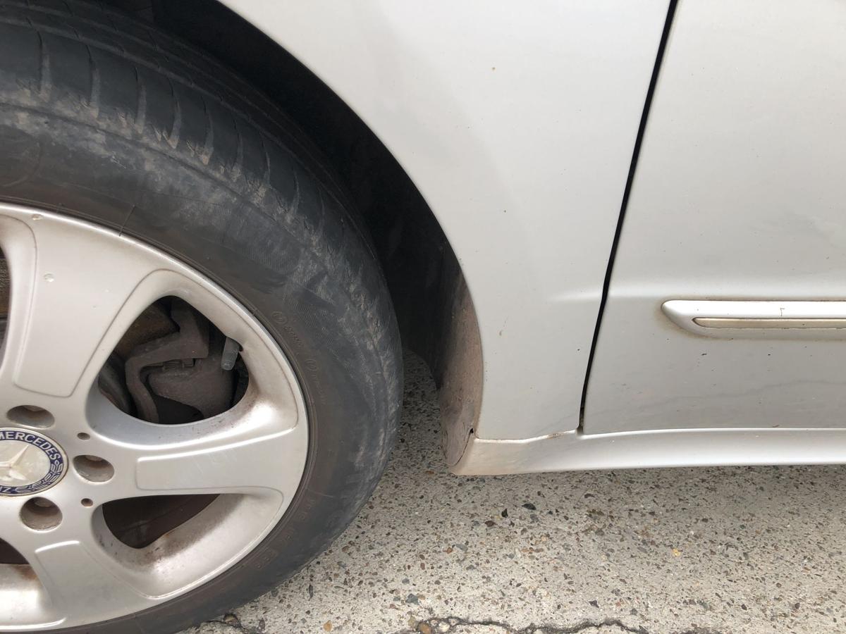 Mercedes A-Klasse W169 Kotfl&uuml;gel vorn links Fahrerseite Seitenwand 761 silber