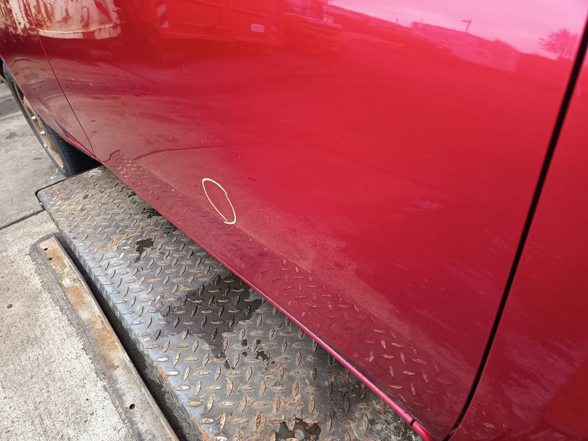 Nissan Micra K13 original T&uuml;r vorn rechts Beifahrer AY4 Kaminrot Bj 2013