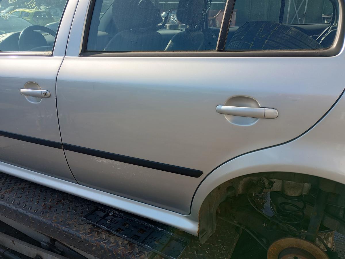 Skoda Octavia 1U orig Tür hinten links Limo Fahrerseite LF7T Silber Bj 2003