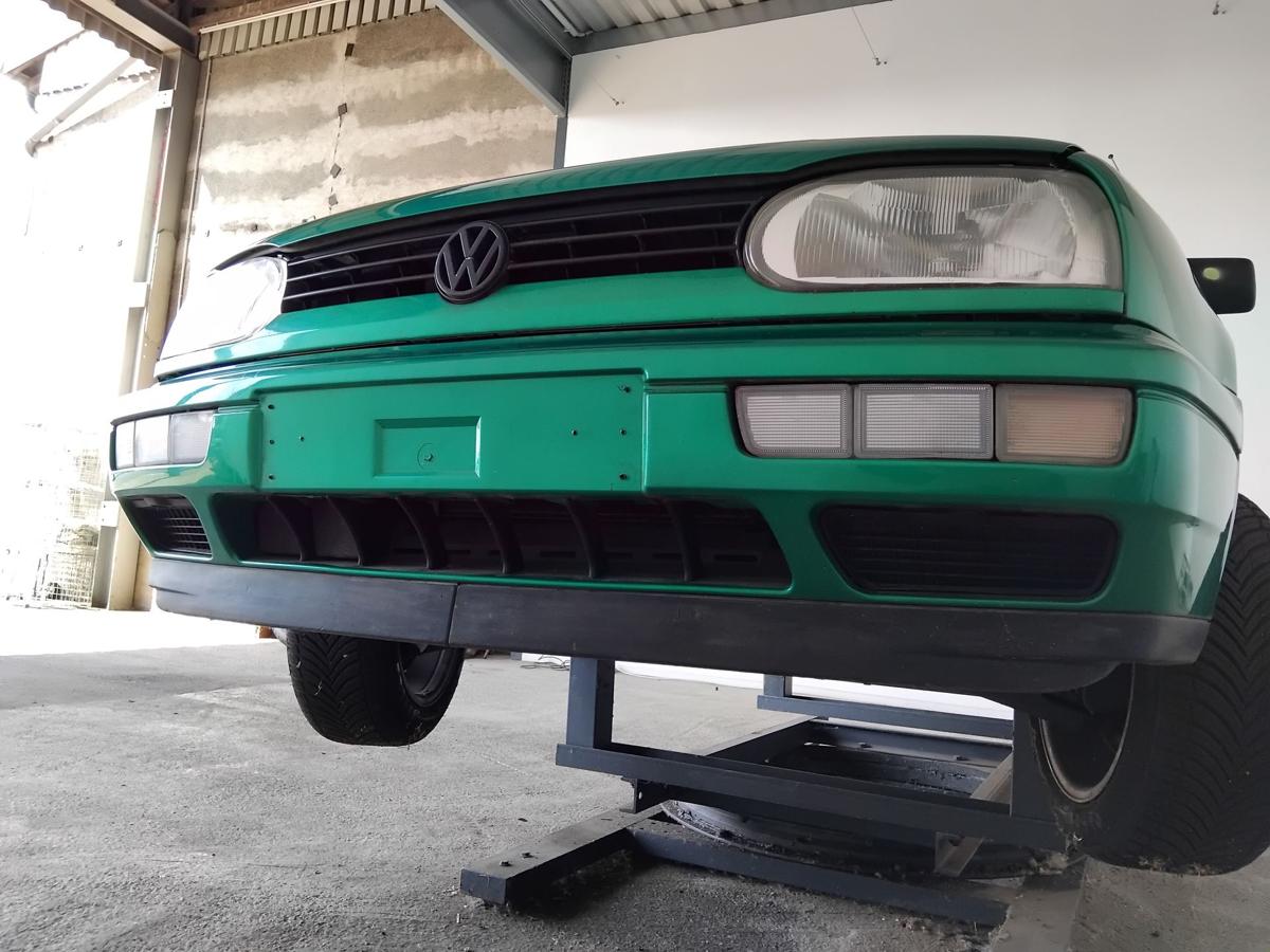 VW Golf 3 original Sto&szlig;stange Stossf&auml;nger vorn LD6P fashiongr&uuml;nmetallic BJ1995