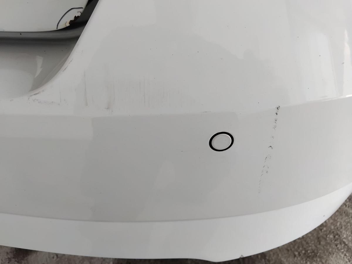 Skoda Fabia 3 III NJ orig.Stoßfänger Stoßstange hinten Steilheck PDC BJ2014 LF9F Laser White