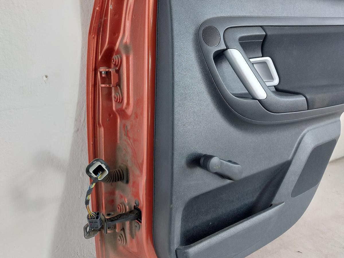 Skoda Fabia 5J T&uuml;r hinten rechts Fondt&uuml;r Rohbau LF3H Tangerine 06-14 5trg