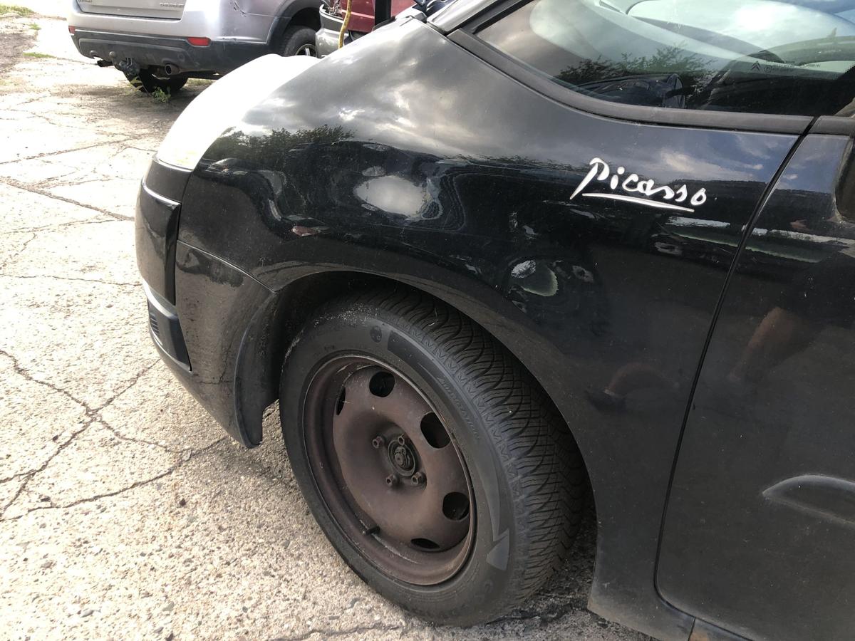 Citroen C4 Grand Picasso Kotfl&uuml;gel vorn links Fahrer Seitenwand EXY Onyx Schwarz