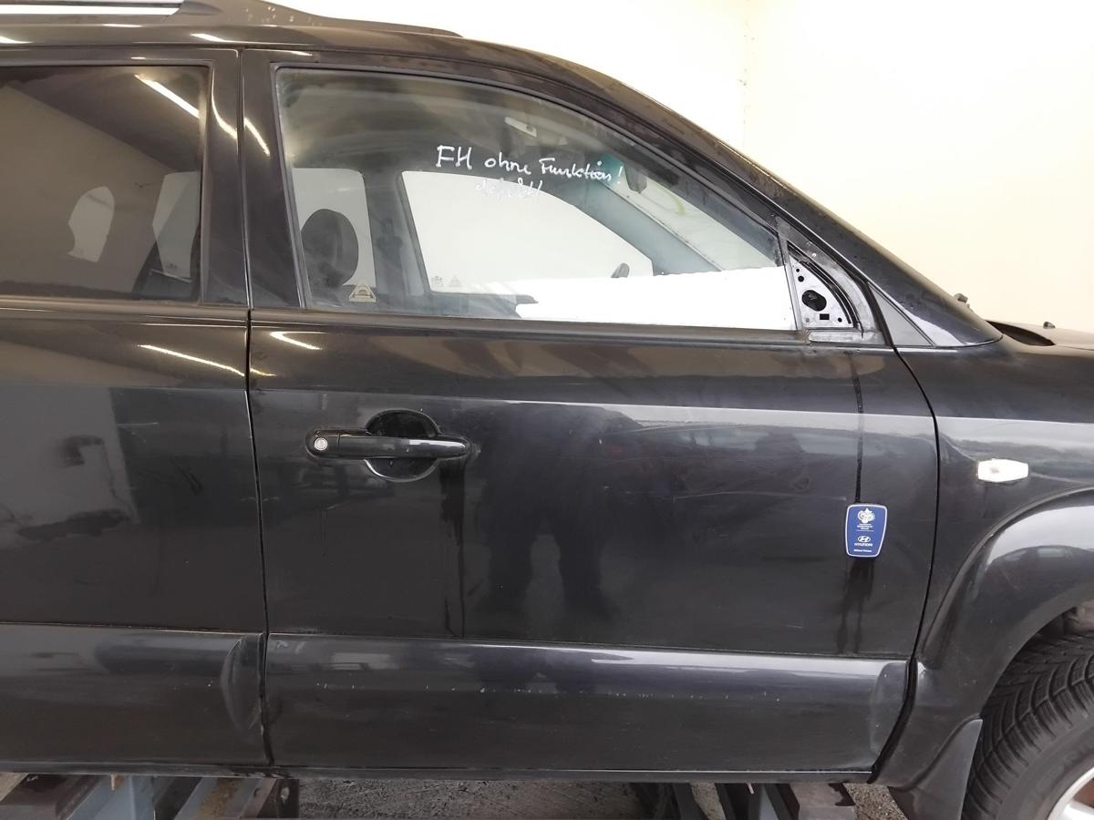 Hyundai Tucson JM T&uuml;r vorn rechts Beifahrert&uuml;r schwarz EB mit Beplankung BJ2006