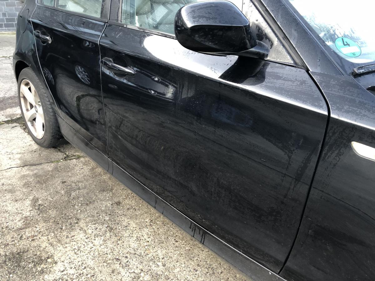 BMW 1er E87 LCI ab07 Tür vorne rechts Beifahrertür 475 Blacksapphire 5 türer