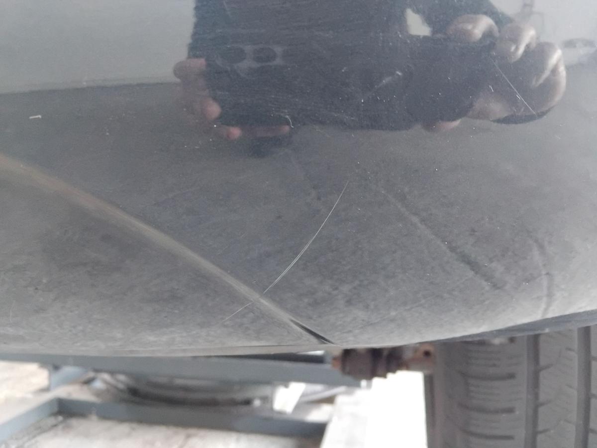 Opel Corsa D original Sto&szlig;stange Sto&szlig;f&auml;nger hinten 5-t&uuml;rig Ozeanblau Z22A BJ2014