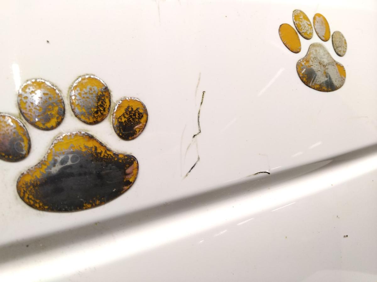 Citroen C1 II original Sto&szlig;f&auml;nger Sto&szlig;stange hinten KWD Lipizzan White BJ2014