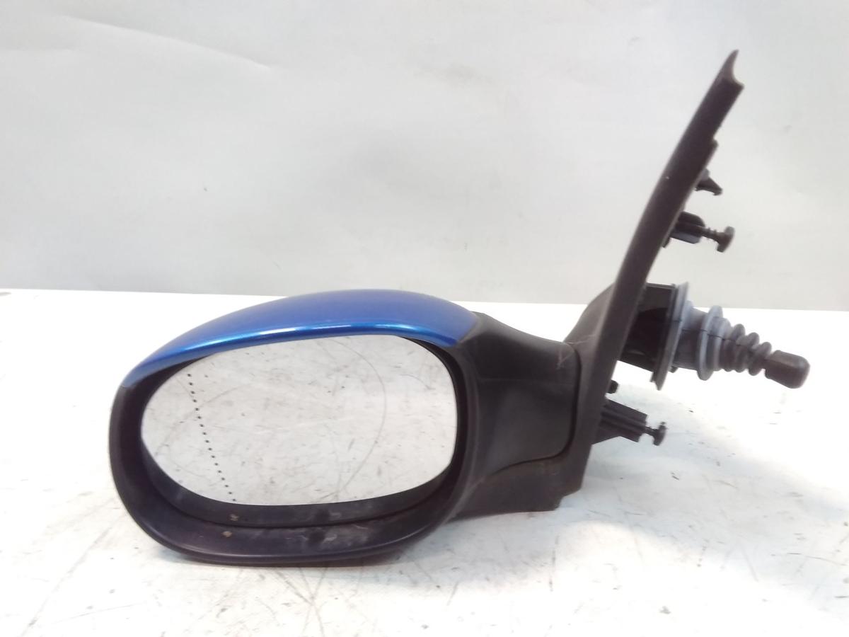Peugeot 206SW Kombi original Au&szlig;enspiegel links KMF bleu recife manuell BJ2005