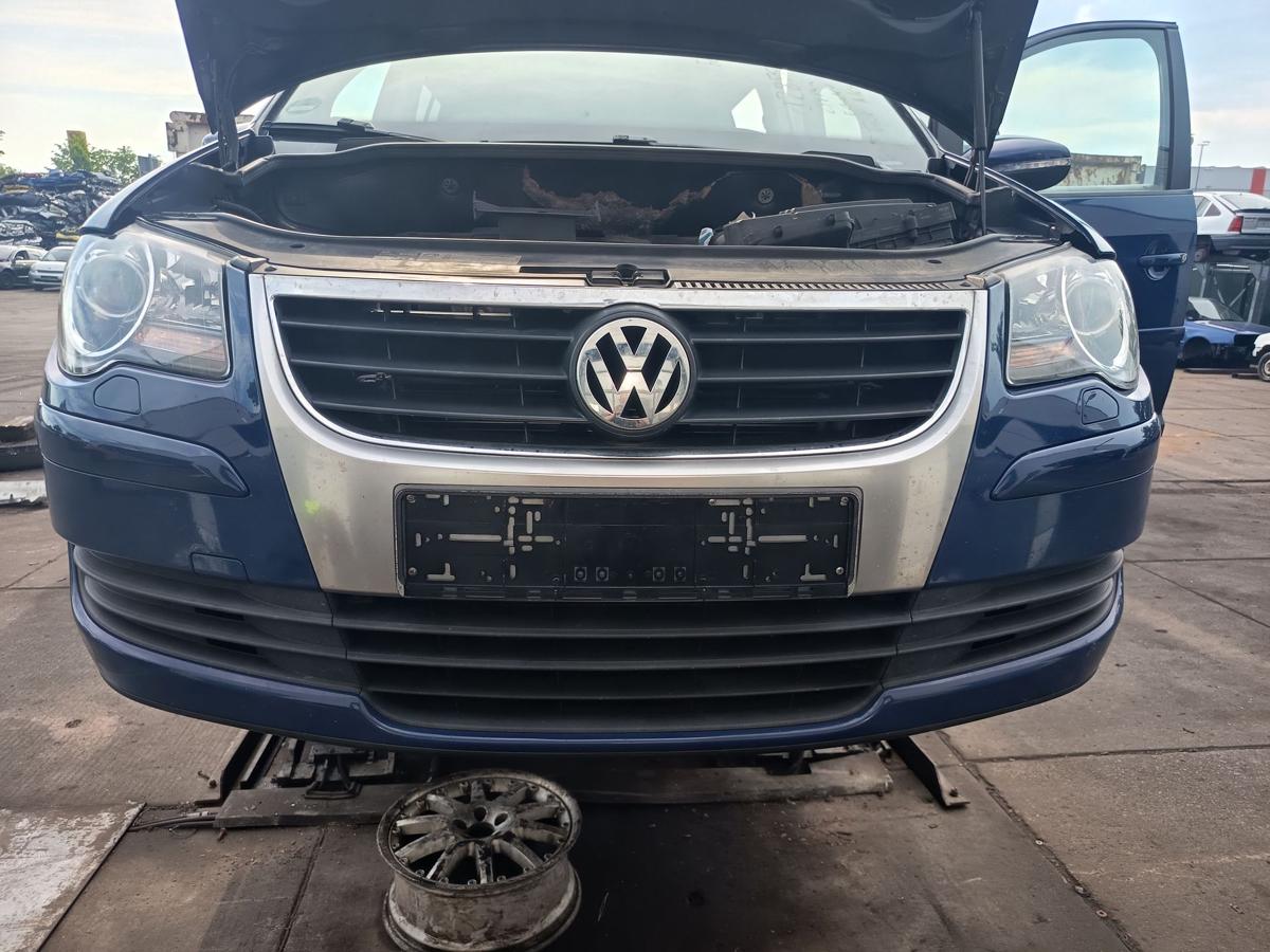 VW Touran GP 1T original Sto&szlig;stange F&auml;nger vorn Front L5M Indienblau Bj 2009