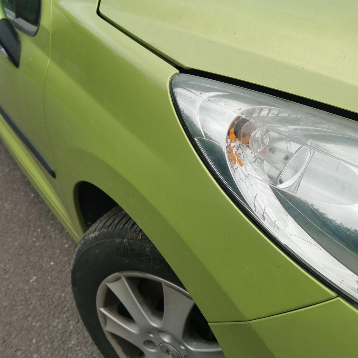 Kotflügel Fender Seitenwand vorn rechts KAR Gelb Lacerta Peugeot 207 W