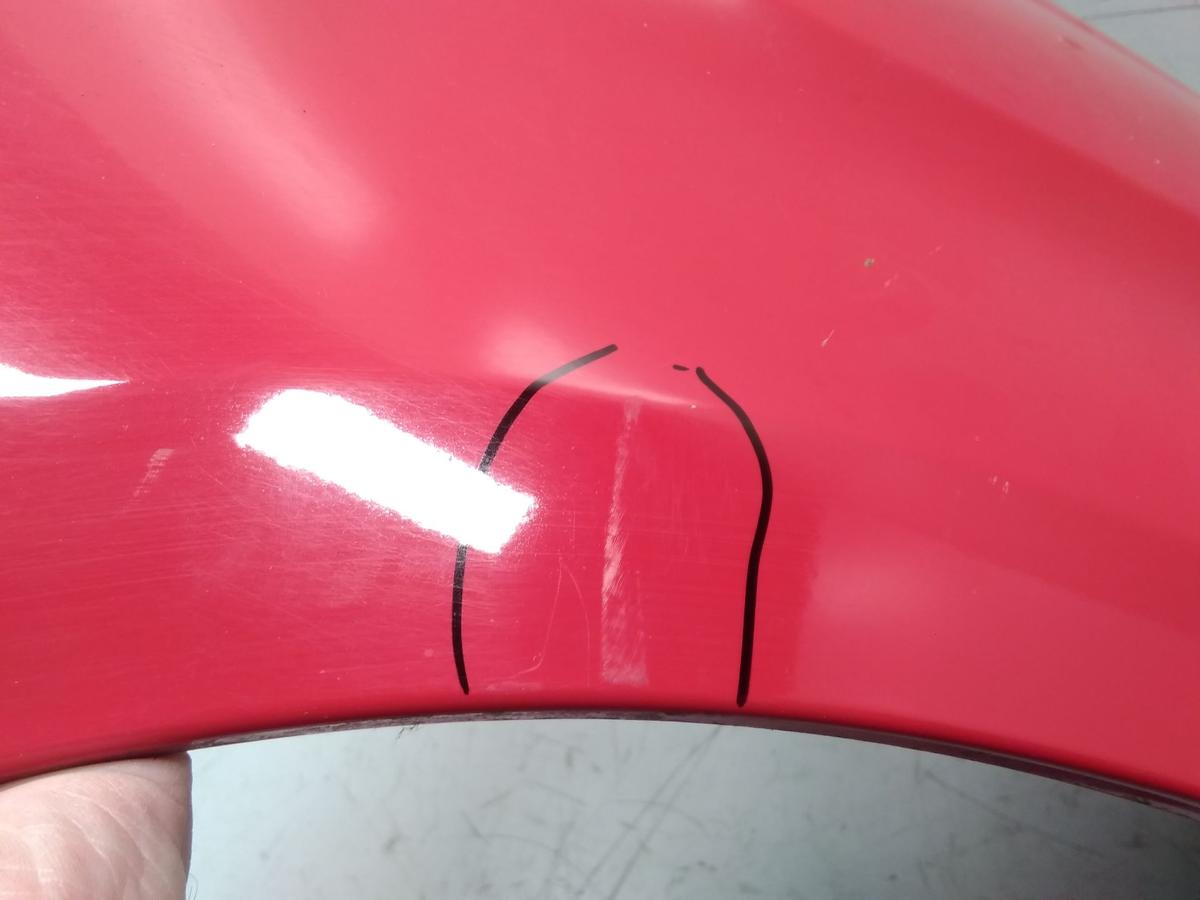 Kia Picanto 1 Facelift original Kotfl&uuml;gel vorn rechts BJ2009 P9 scarlet red uni