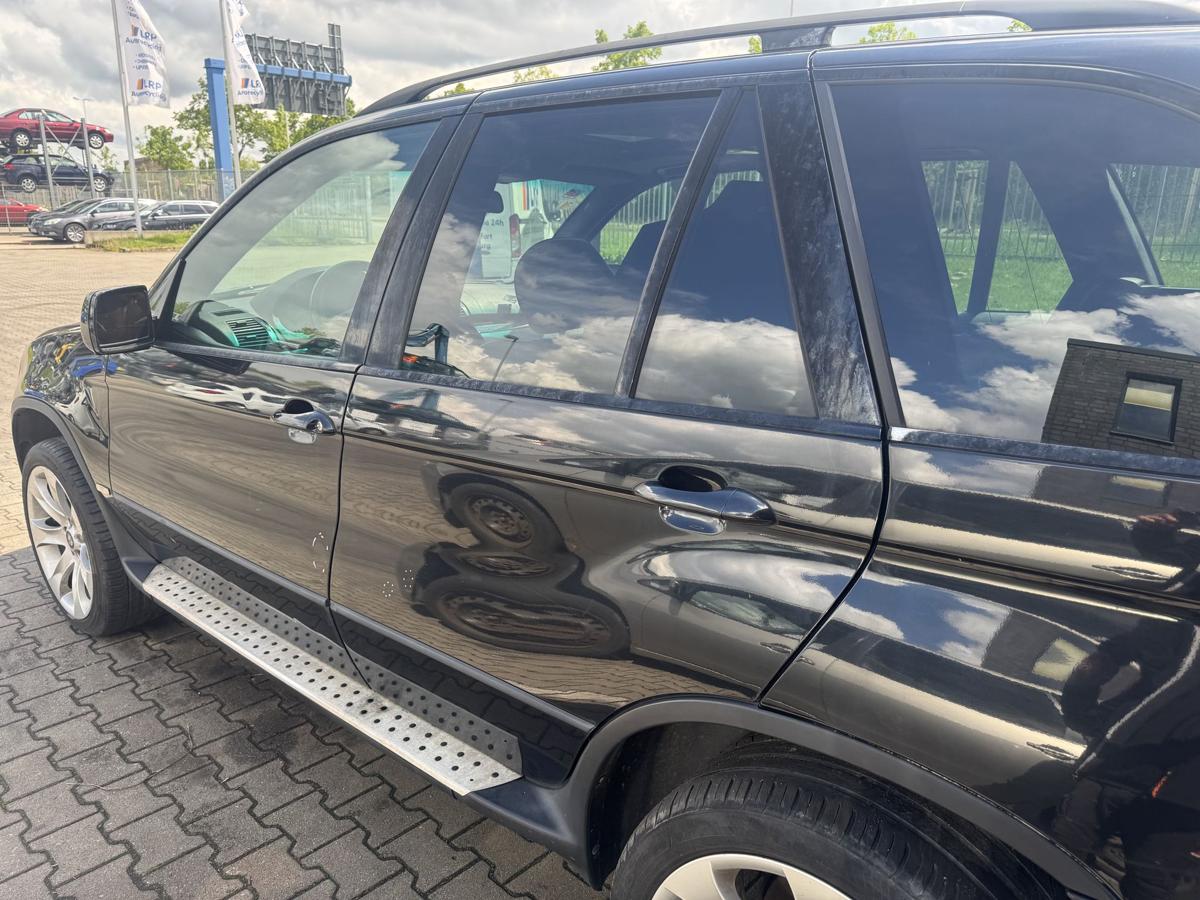 BMW X5 E53 original T&uuml;r hinten links 475 Blacksaphire Metallic Rohbau Bj.2003