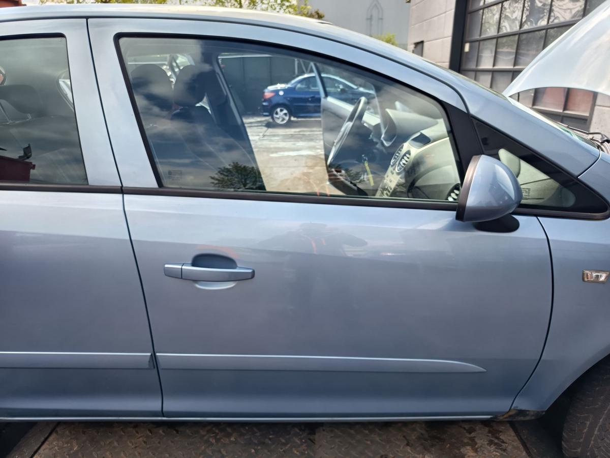 Opel Corsa D 5t&uuml;rer original T&uuml;r vorn rechts Beifahrer Z21C Aeroblau Bj 2007