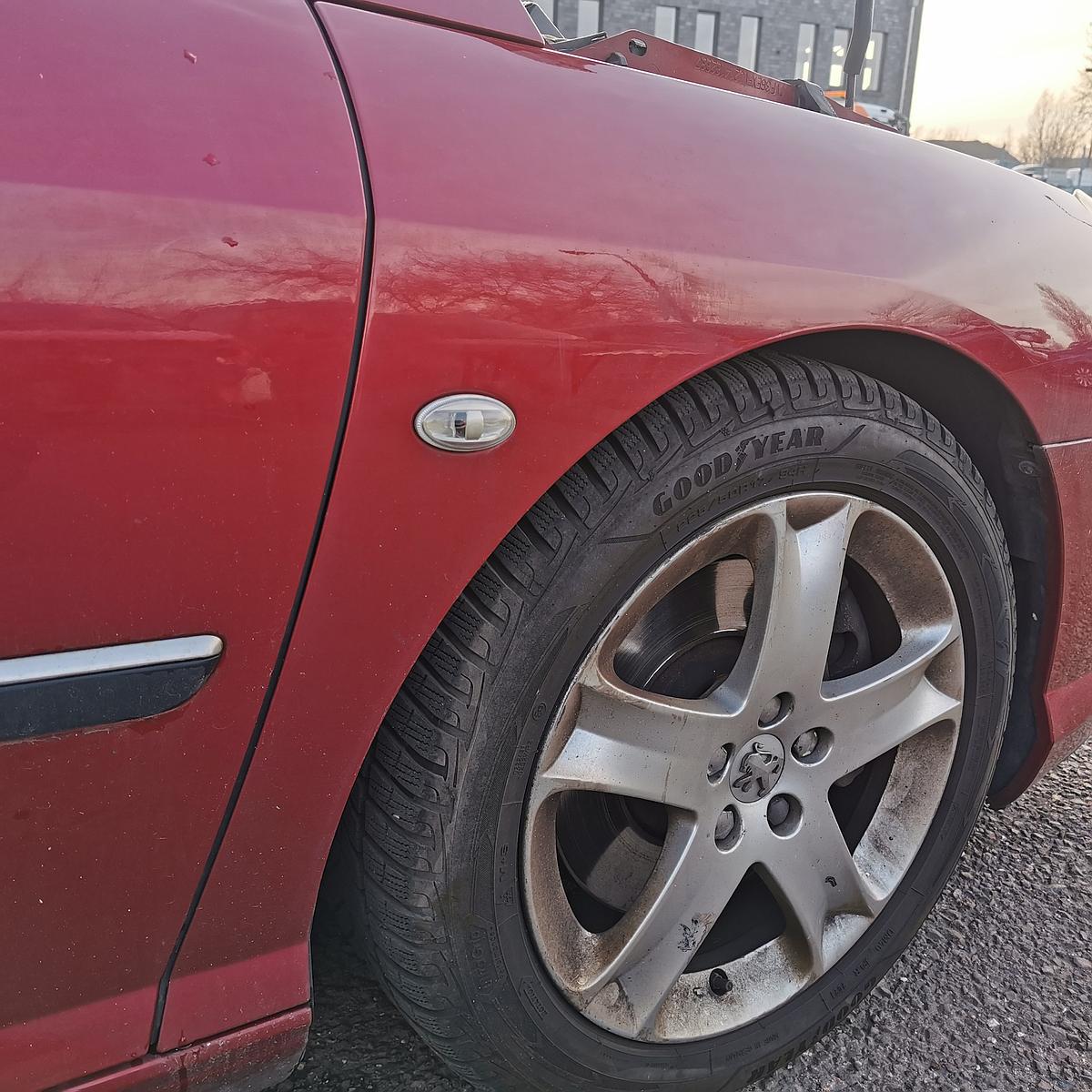 Peugeot 407 6D 6E Kotflügel Fender vorn rechts KKQ Tiefrot