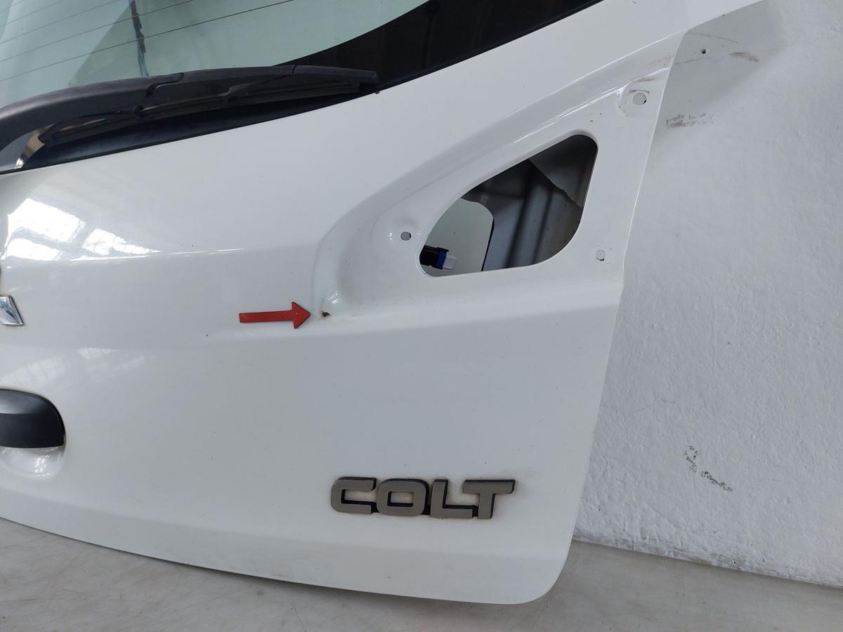Mitsubishi Colt CZ3 Z30 ab08 Heckklappe mit Scheibe nur f&uuml;r 3 t&uuml;rer weiss