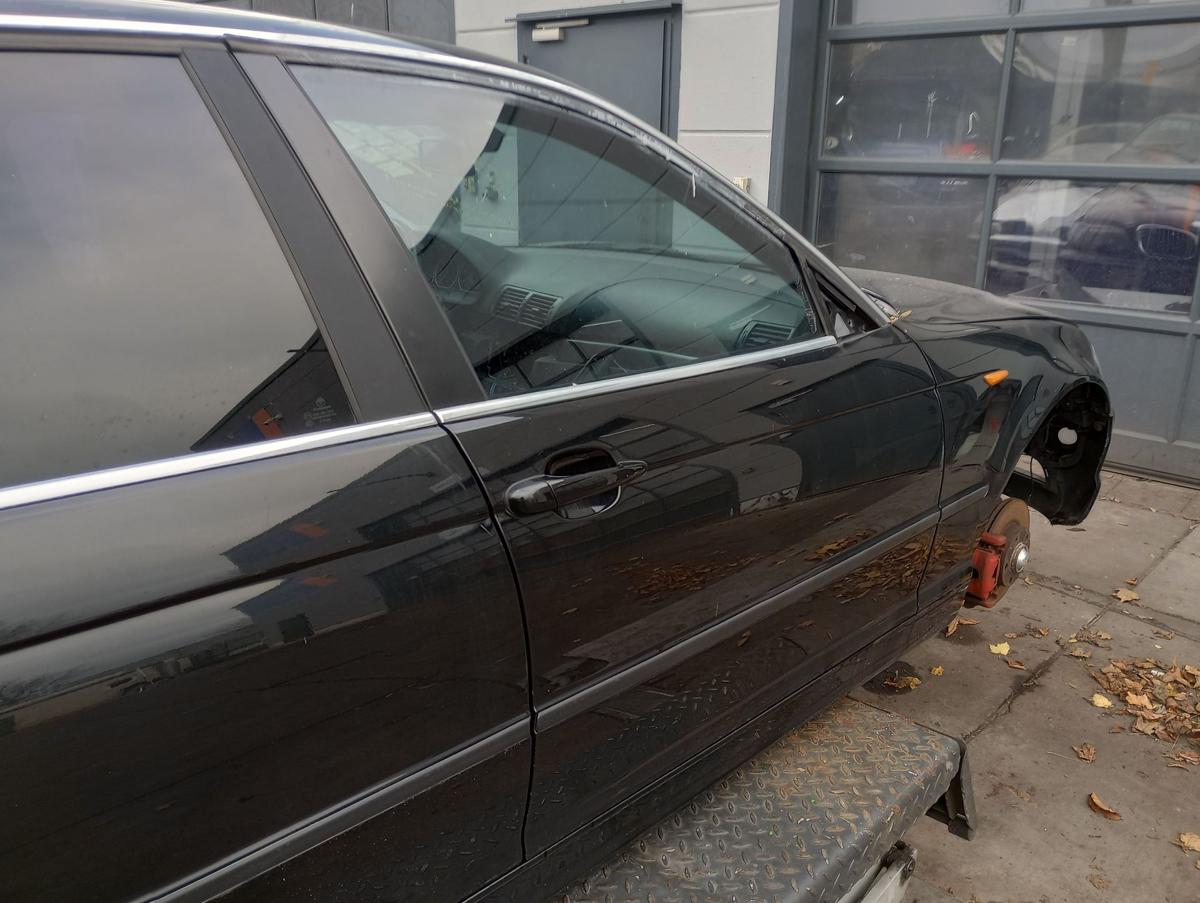 BMW 3er E46 Limo orig Tür vorn rechts Beifahrerseite 668 Jet Black Bj 2004