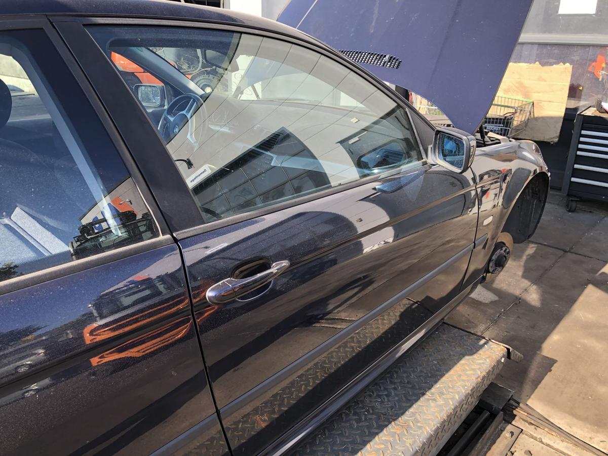 BMW E46 Compact original Tür rechts Beifahrer 317 Orientblau Bj 2004