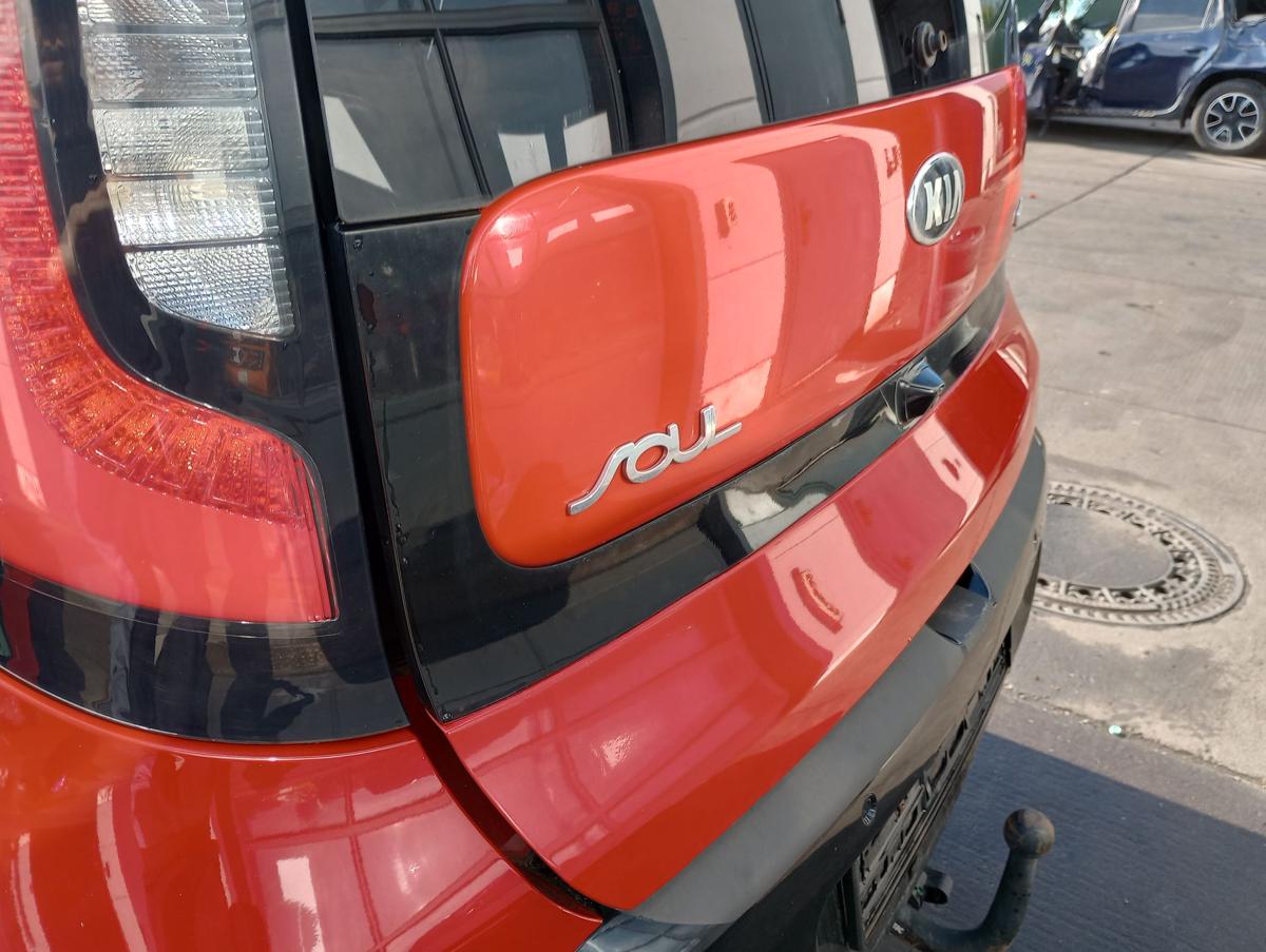 Kia Soul II orig Heckklappe mit Scheibe AJR Infernorot Rückfahrkamera Bj 2014