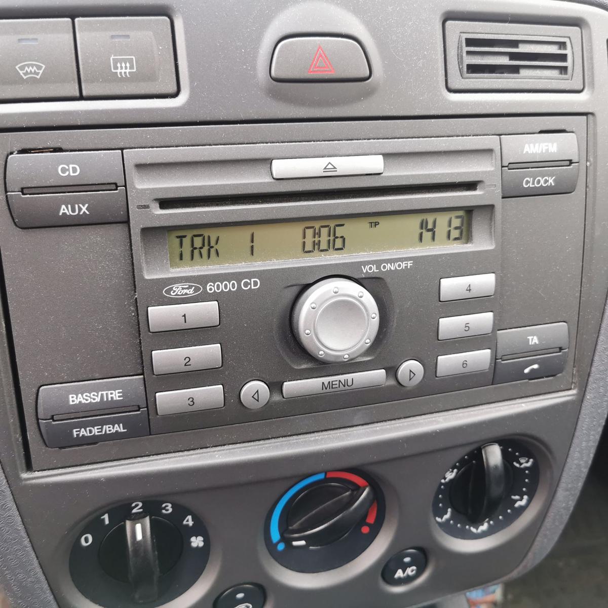 Autoradio Radio CD 6000CD Code fehlt Ford Fusion JU2 TEXT